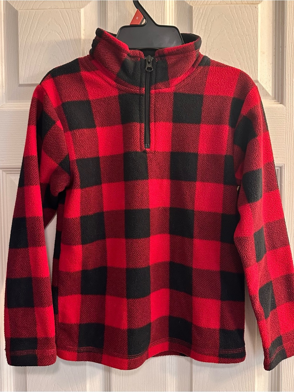 Children’s Place Black & Red Checkered Fleece